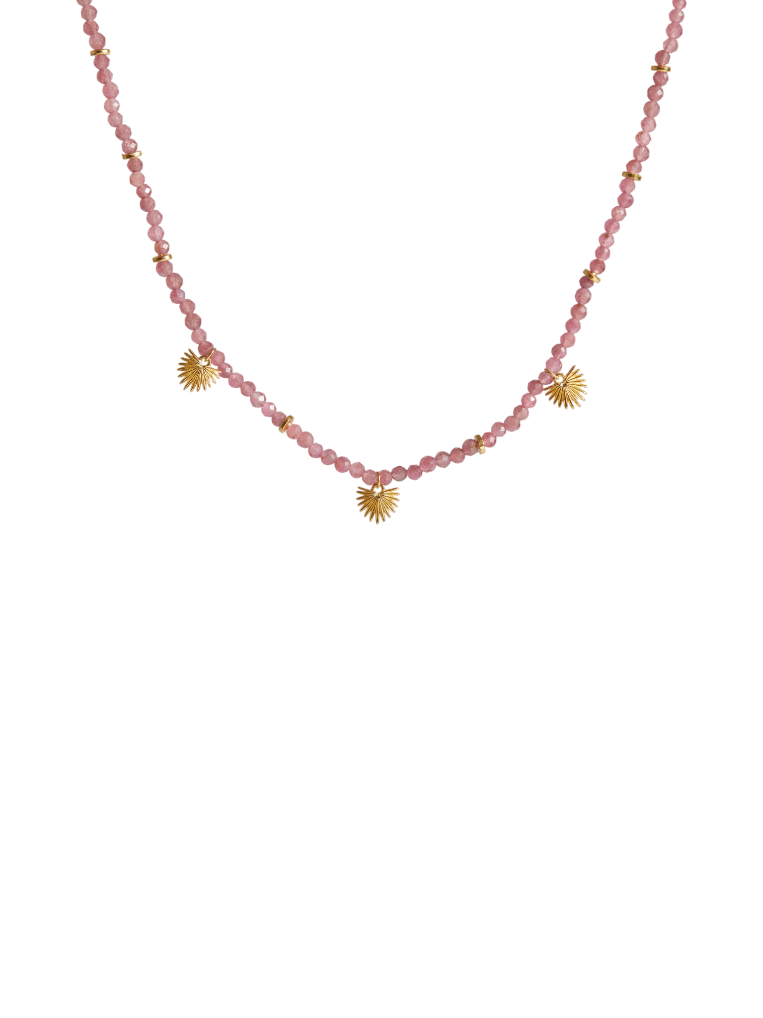 Ishtar necklace tourmaline gold